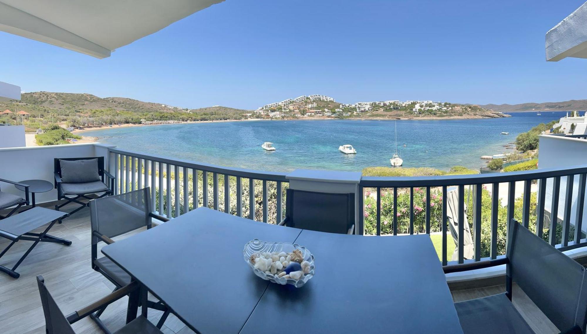 Sounio - Waterfront Luxury Spa Villa Pounta Zeza 170 Sqm On Private Beach Sounion Ngoại thất bức ảnh