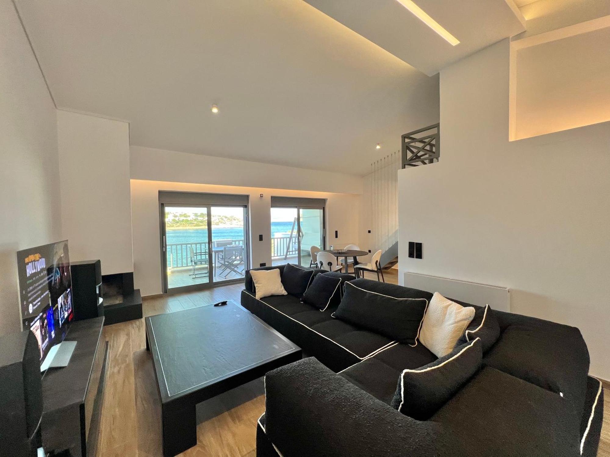 Sounio - Waterfront Luxury Spa Villa Pounta Zeza 170 Sqm On Private Beach Sounion Ngoại thất bức ảnh