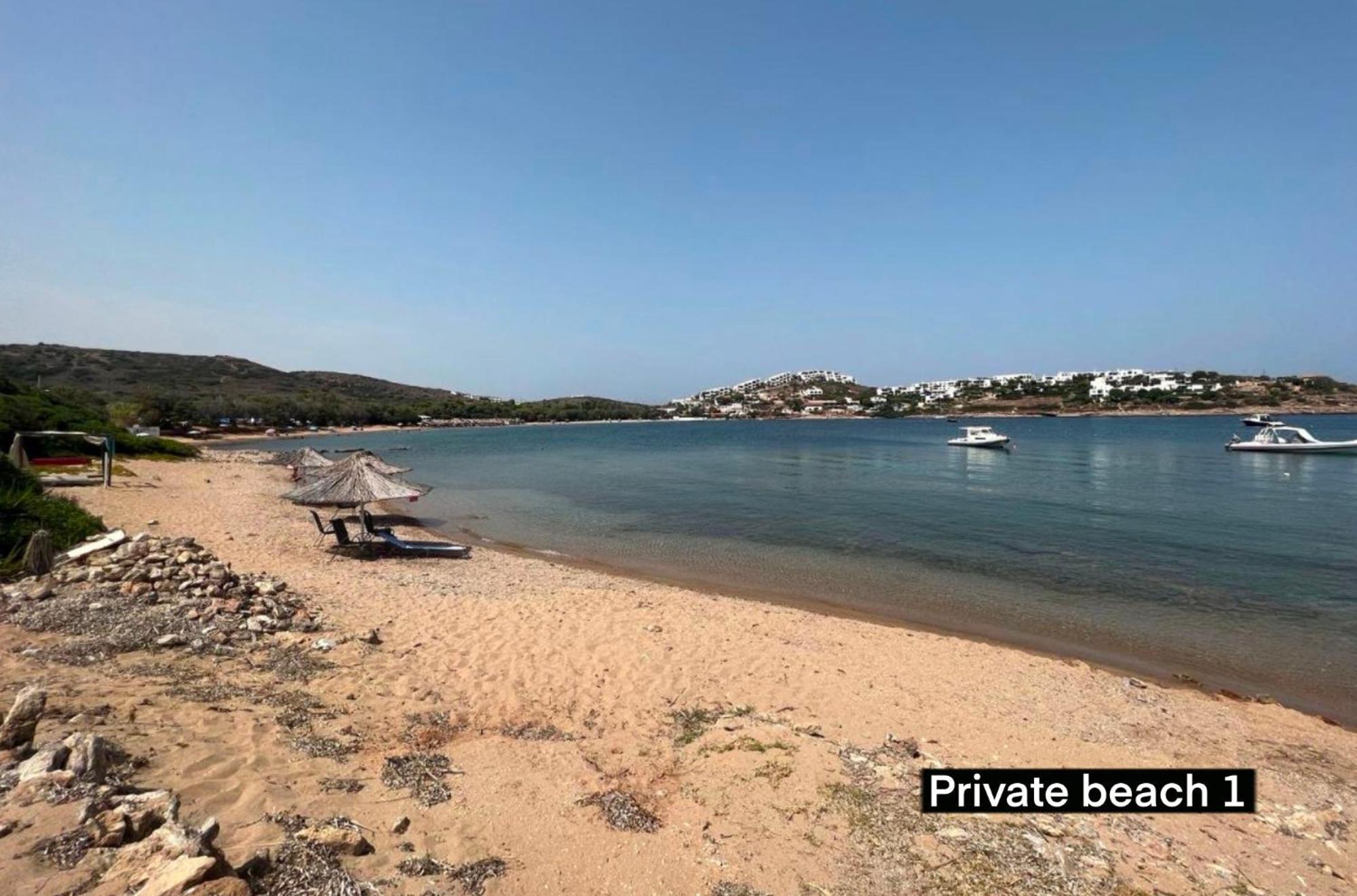 Sounio - Waterfront Luxury Spa Villa Pounta Zeza 170 Sqm On Private Beach Sounion Ngoại thất bức ảnh
