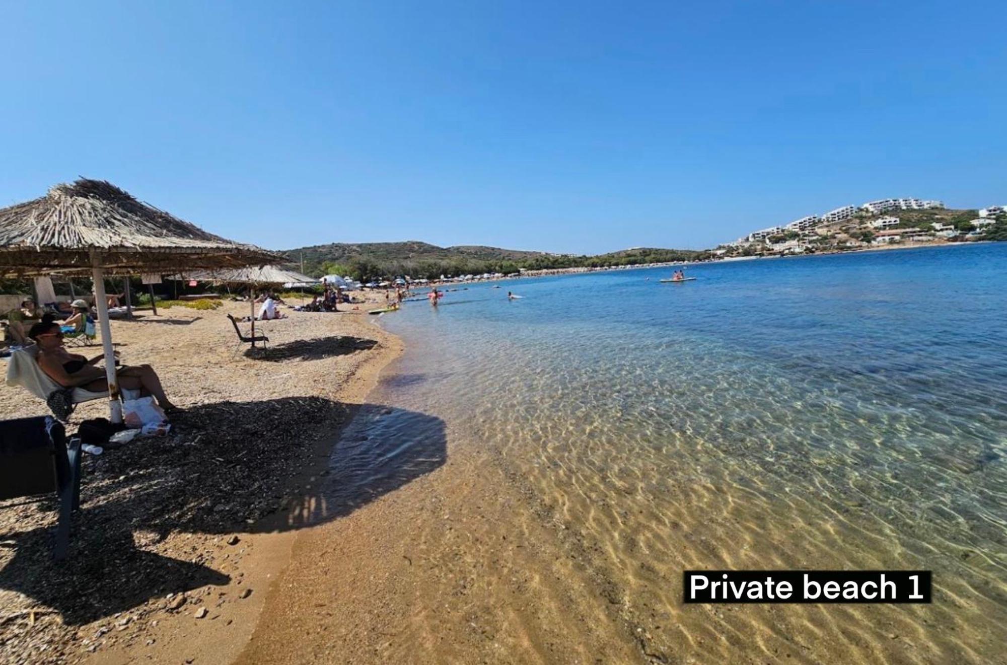Sounio - Waterfront Luxury Spa Villa Pounta Zeza 170 Sqm On Private Beach Sounion Ngoại thất bức ảnh